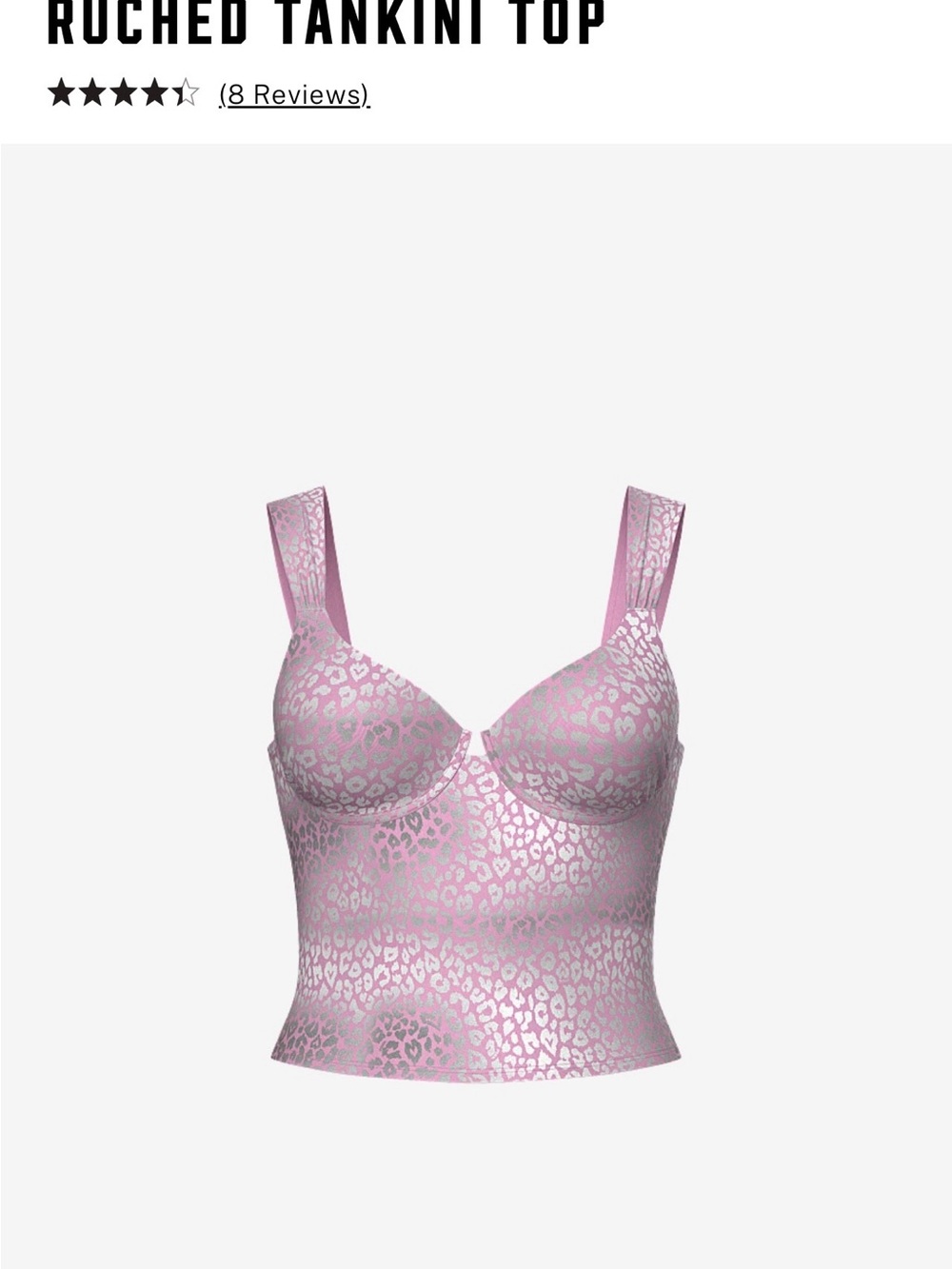Victoria’s Secret PINK Pink Ruched Tankini Top